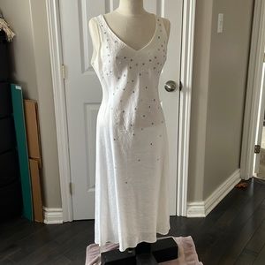 White linen summer dress size 12